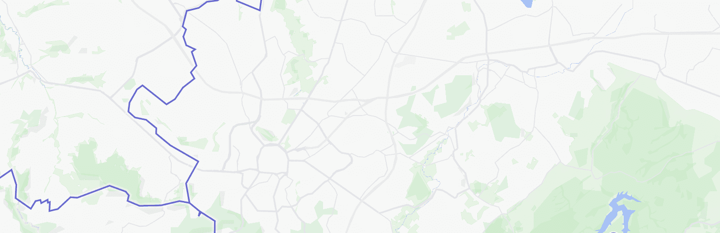 Karte von Aachen mit dem Bezirk Haaren