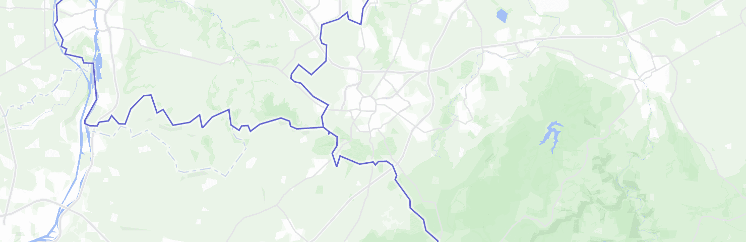 Karte von Aachen mit dem Bezirk Aachen-Mitte