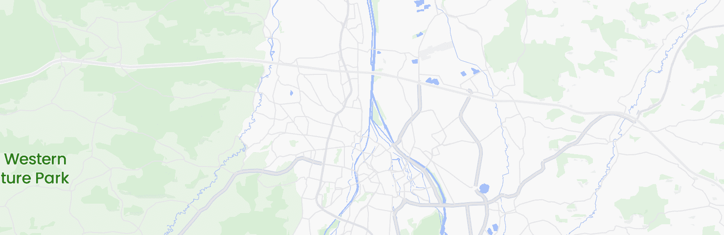 Karte von Augsburg mit dem Bezirk Oberhausen