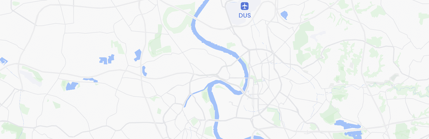 Karte von Düsseldorf mit dem Bezirk Stadtbezirk 04