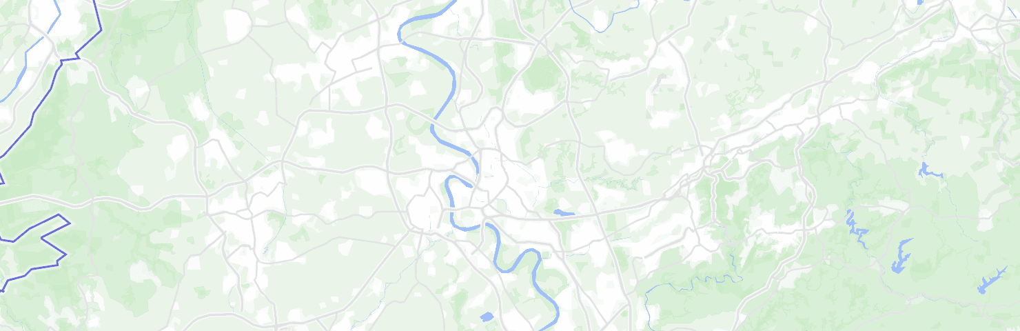 Karte von Düsseldorf mit seinen Bezirken
