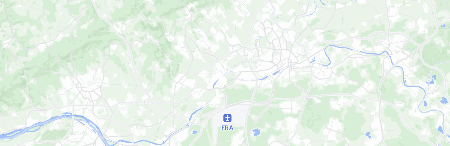Karte von Frankfurt am Main mit dem Bezirk West