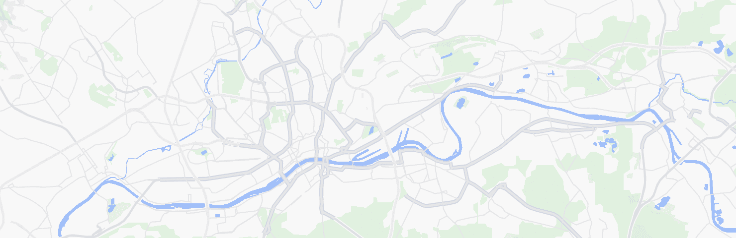 Karte von Frankfurt am Main mit dem Bezirk Bornheim/Ostend