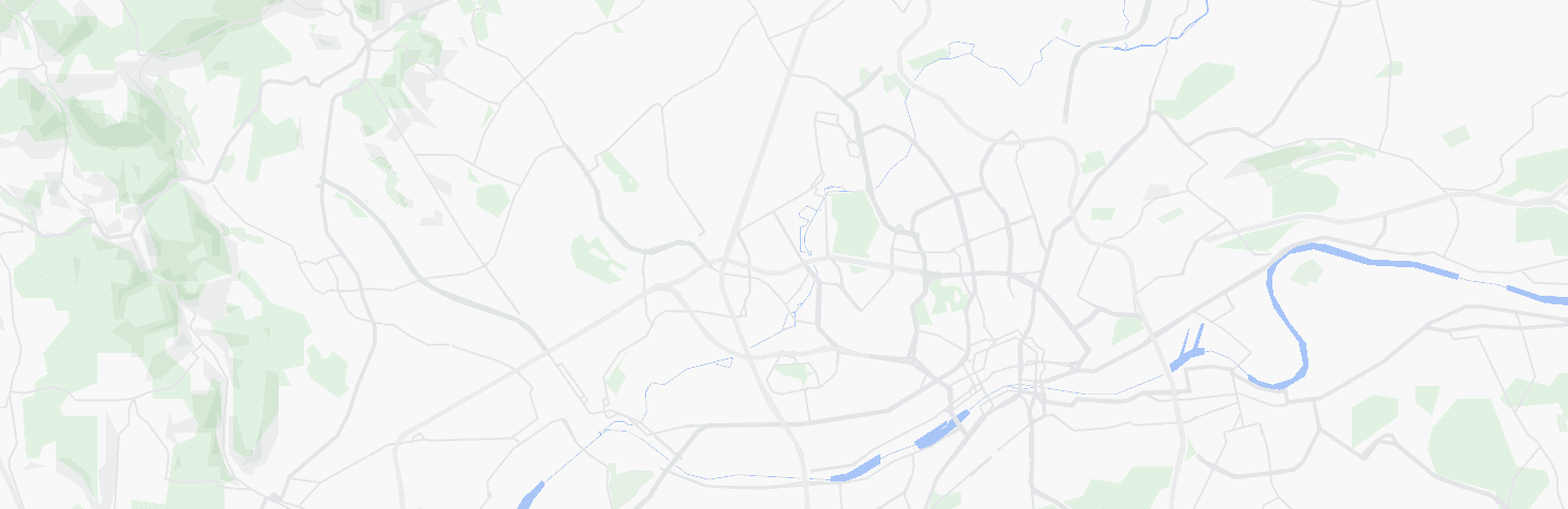 Karte von Frankfurt am Main mit dem Bezirk Mitte-West