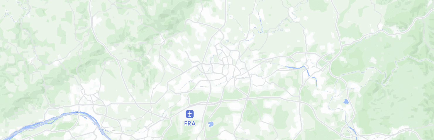 Karte von Frankfurt am Main mit seinen Bezirken
