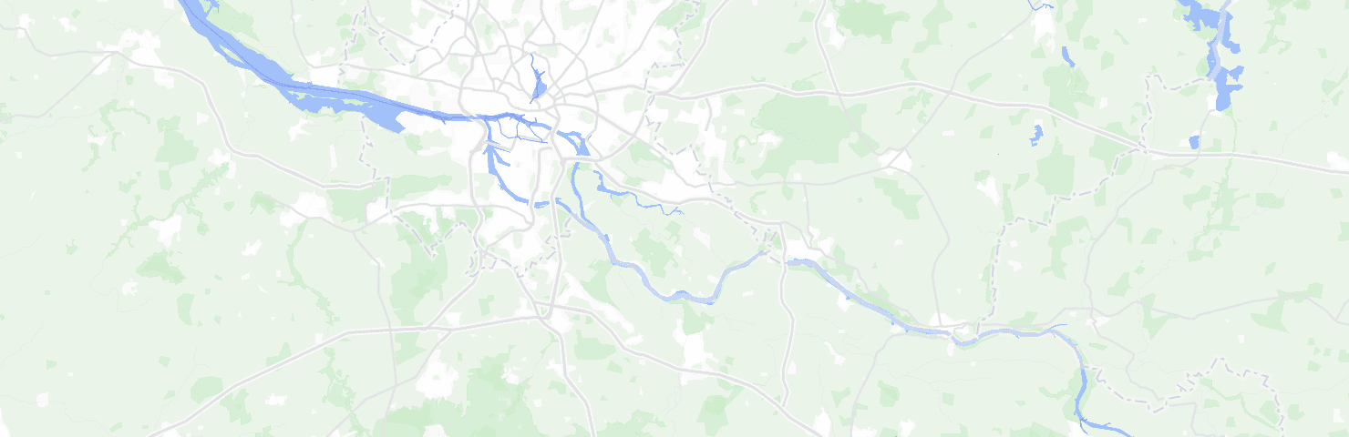 Karte von Hamburg mit dem Bezirk Bergedorf