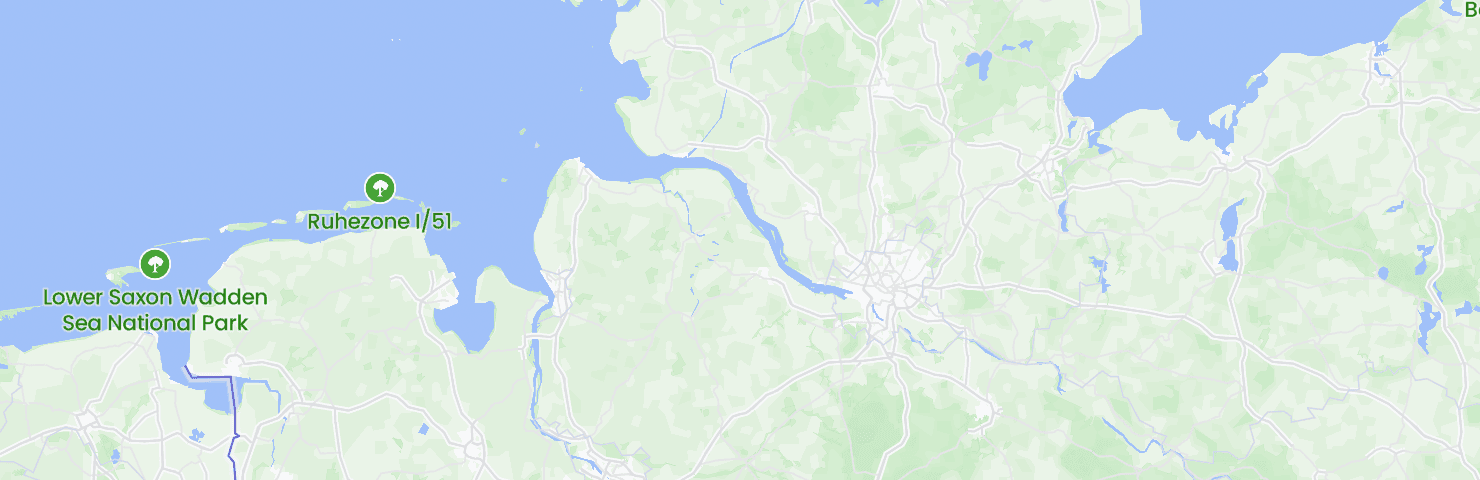 Karte von Hamburg mit seinen Bezirken