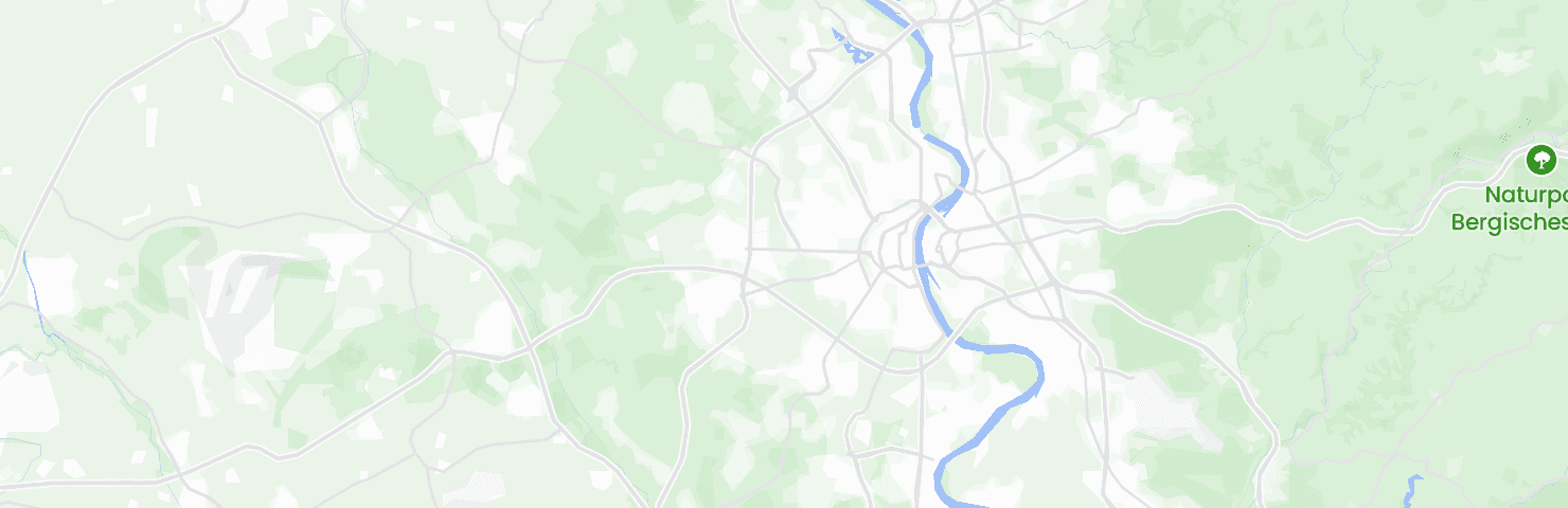 Karte von Köln mit dem Bezirk Lindenthal