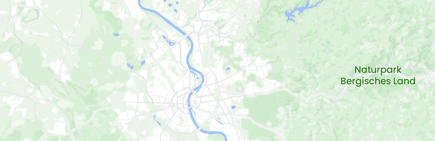 Karte von Köln mit dem Bezirk Mülheim