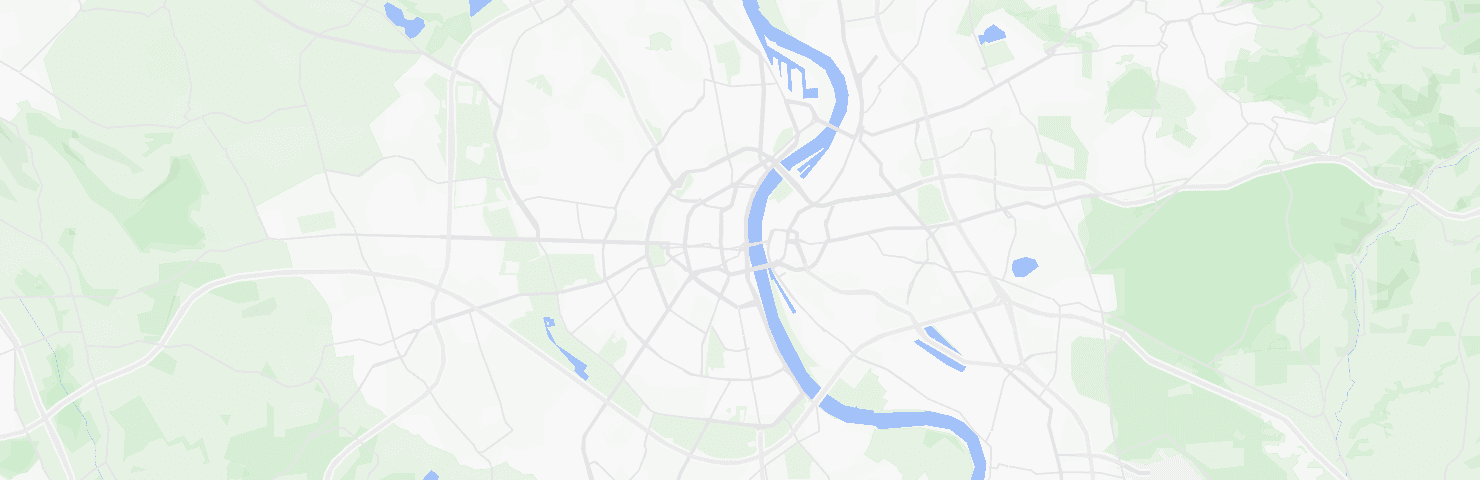 Karte von Köln mit dem Bezirk Innenstadt