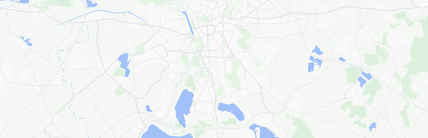 Karte von Leipzig mit dem Bezirk Süd
