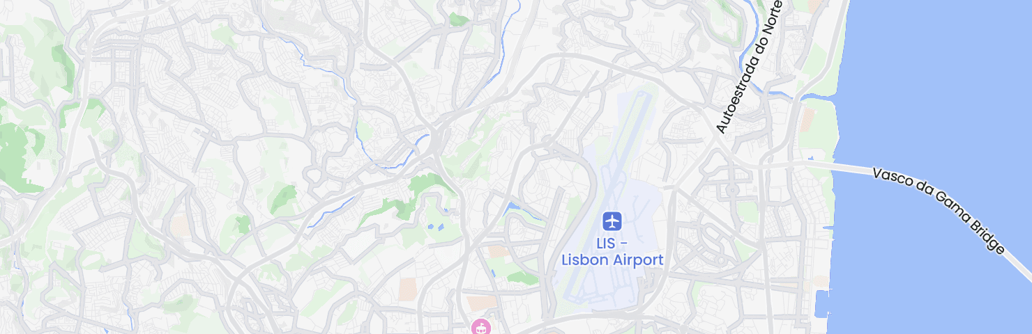 Karte von Lissabon mit dem Bezirk Santa Clara