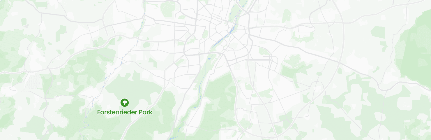 Karte von München mit dem Bezirk Untergiesing-Harlaching
