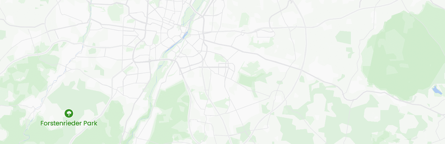 Karte von München mit dem Bezirk Ramersdorf-Perlach