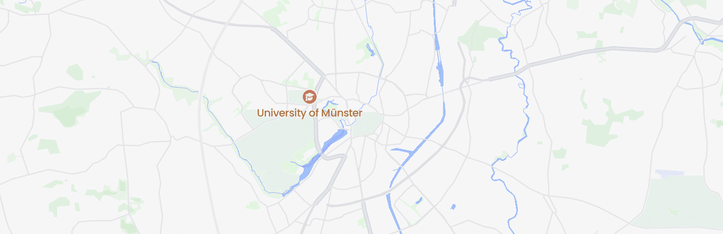 Karte von Münster mit dem Bezirk Innenstadtring
