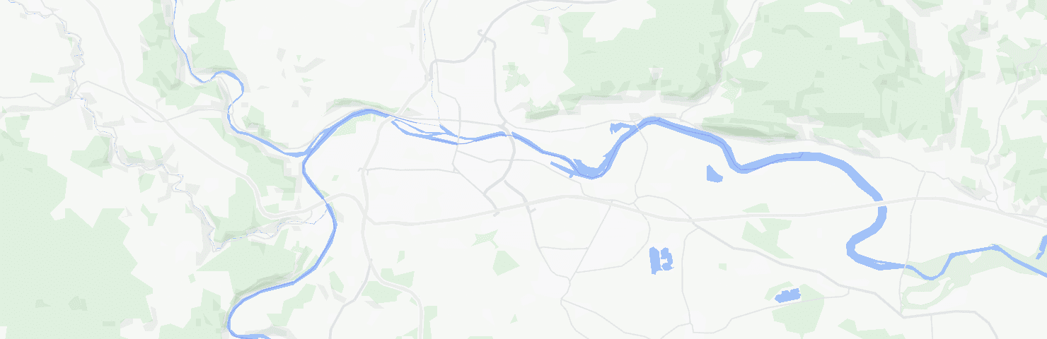Karte von Regensburg mit dem Bezirk Ostenviertel