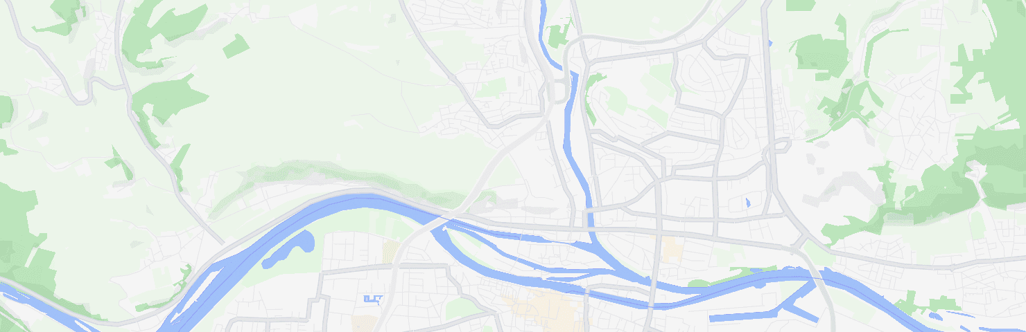 Karte von Regensburg mit dem Bezirk Steinweg-Pfaffenstein