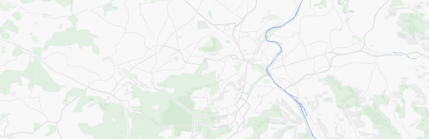 Karte von Stuttgart mit dem Bezirk Feuerbach