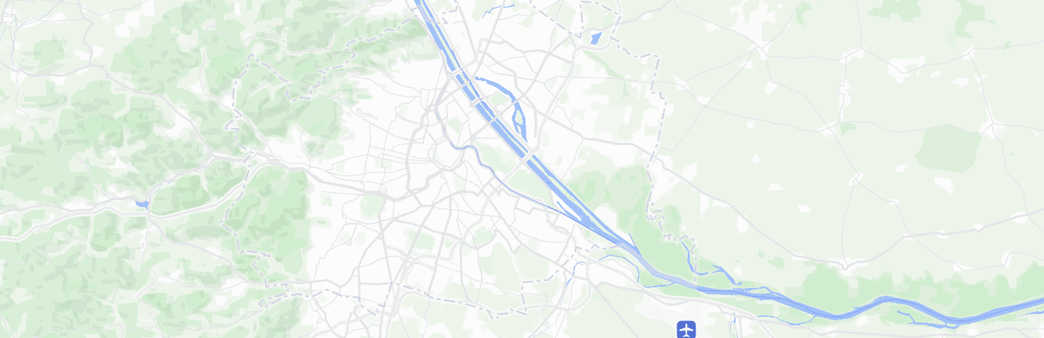 Karte von Wien mit dem Bezirk Leopoldstadt