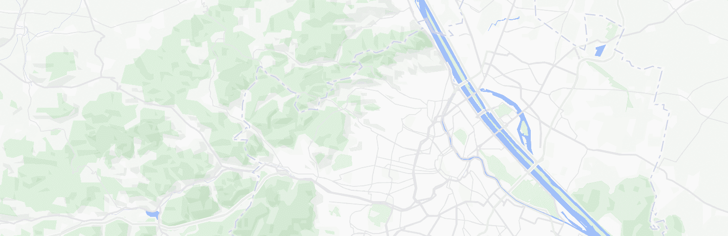 Karte von Wien mit dem Bezirk Hernals