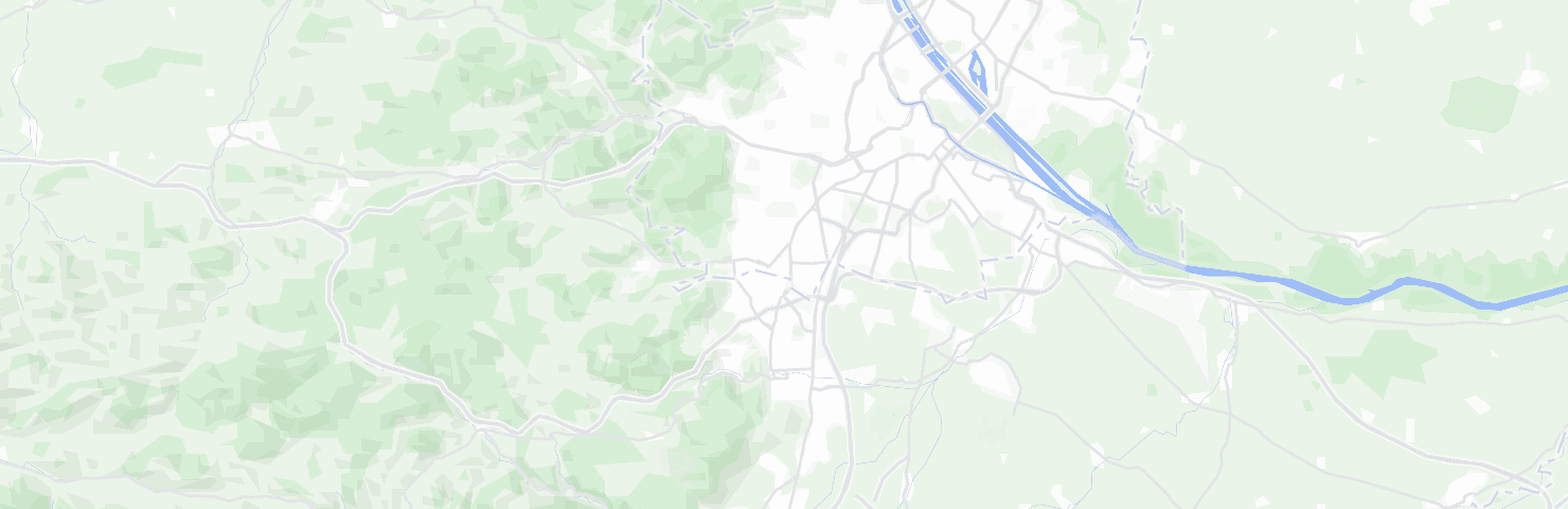 Karte von Wien mit dem Bezirk Liesing