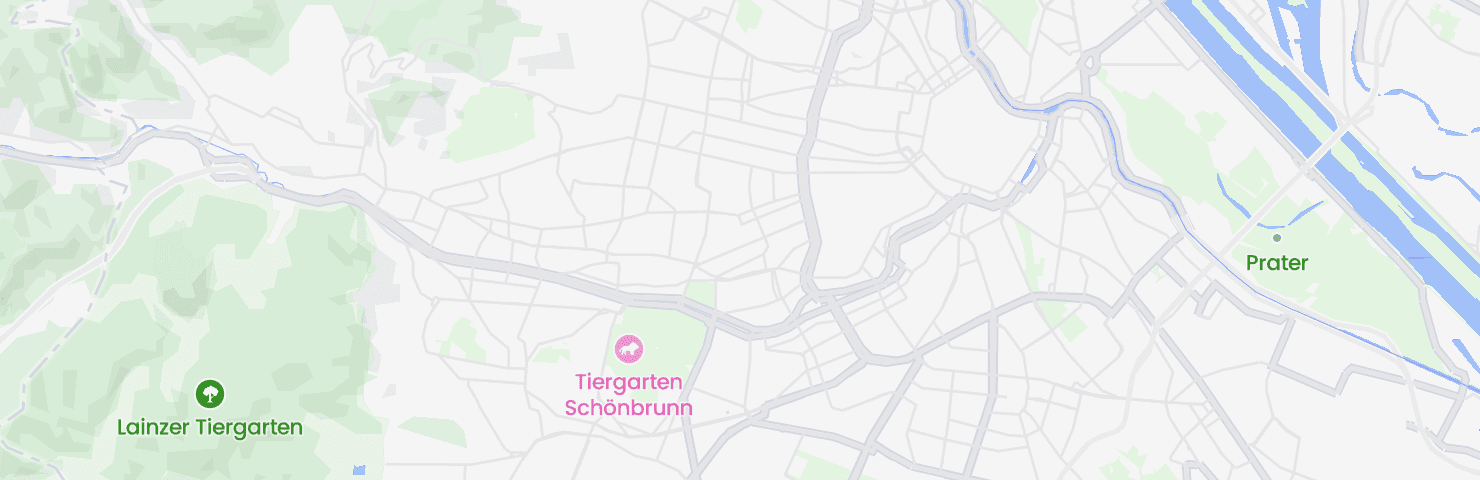 Karte von Wien mit dem Bezirk Rudolfsheim-Fünfhaus