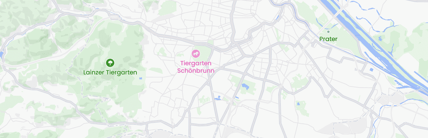 Karte von Wien mit dem Bezirk Meidling
