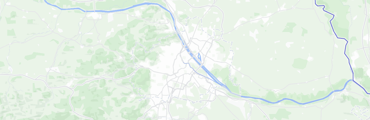 Karte von Wien mit seinen Bezirken