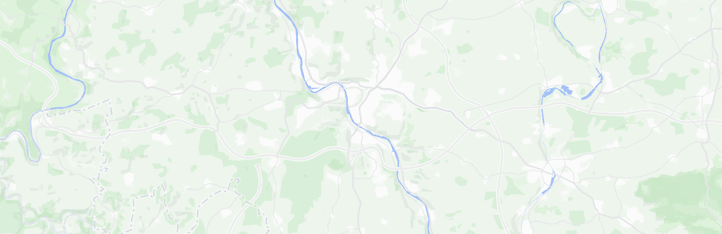 Karte von Würzburg mit seinen Bezirken