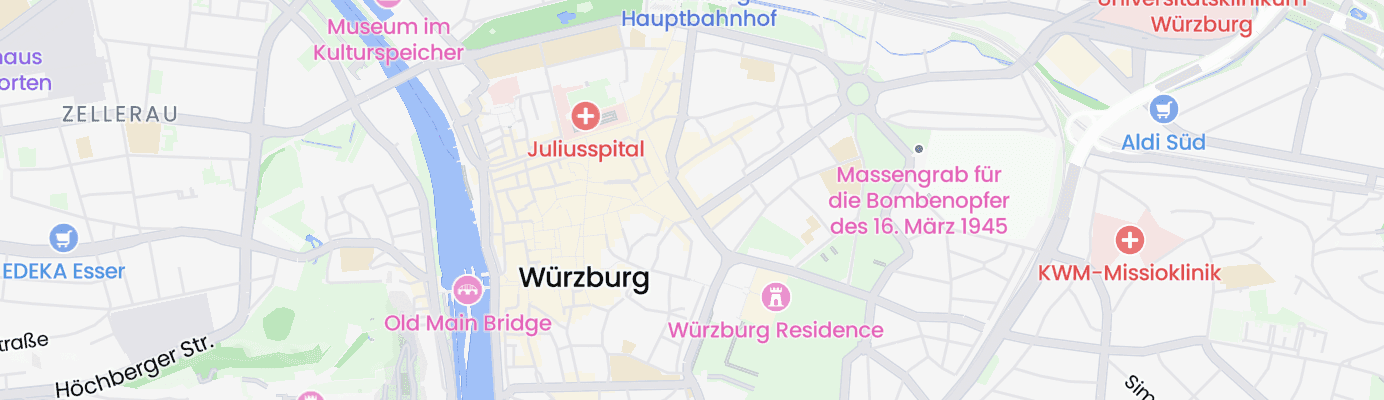 Karte mit dem ungefähren Standort