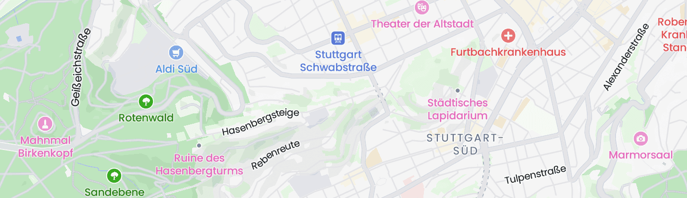 Karte mit dem ungefähren Standort