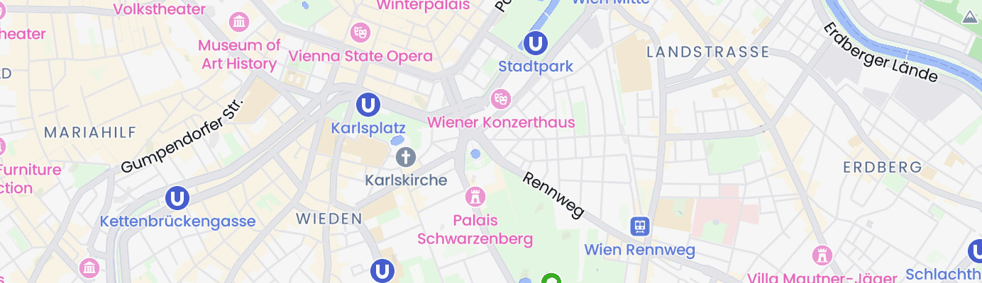 Karte mit dem ungefähren Standort