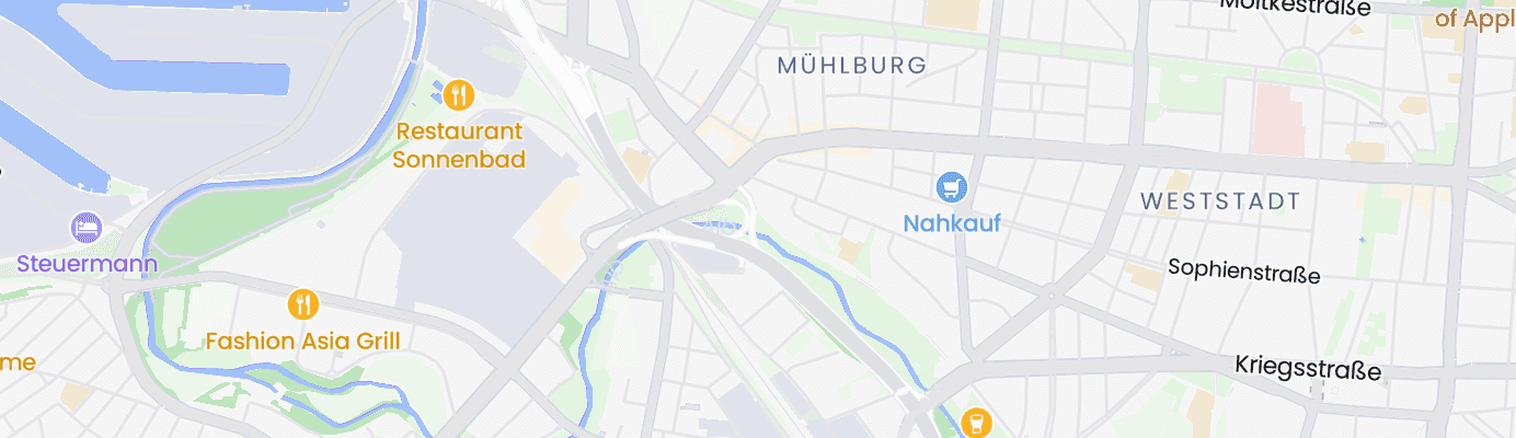 Karte mit dem ungefähren Standort