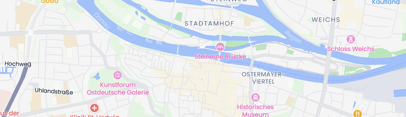 Karte mit dem ungefähren Standort