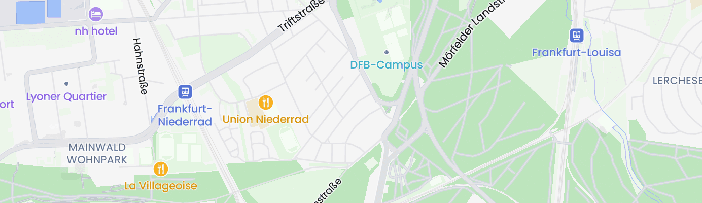 Karte mit dem ungefähren Standort
