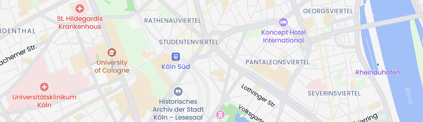 Karte mit dem ungefähren Standort