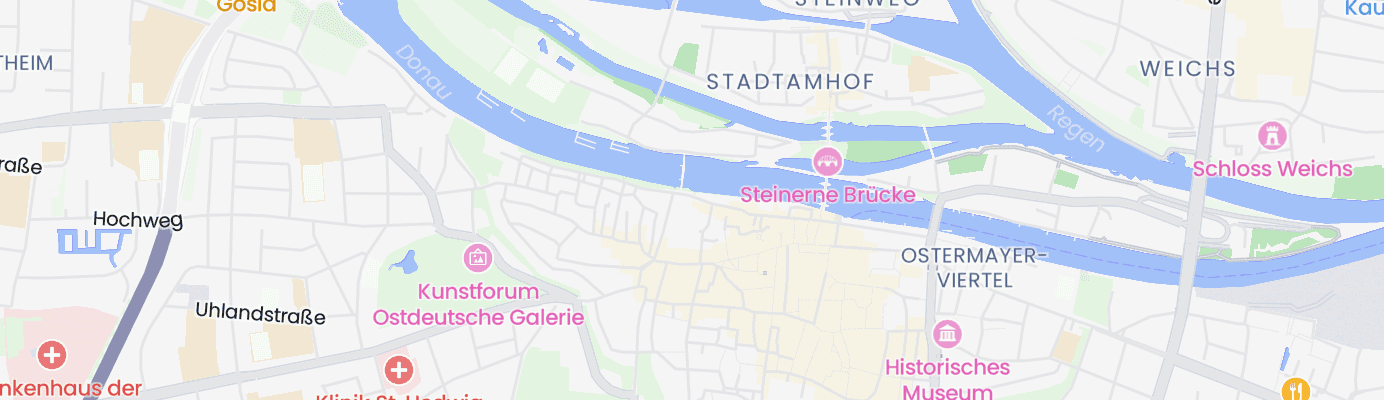 Karte mit dem ungefähren Standort