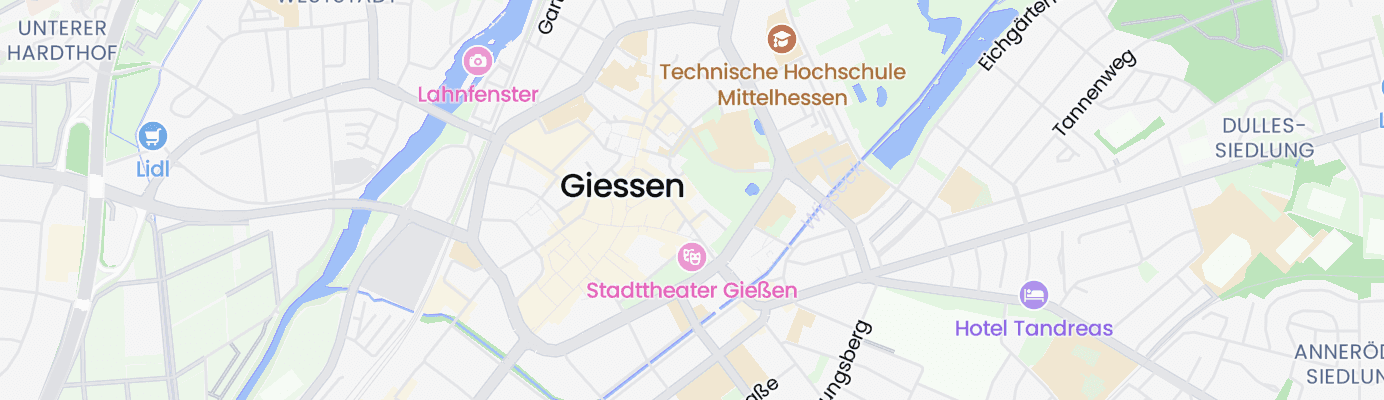 Karte mit dem ungefähren Standort