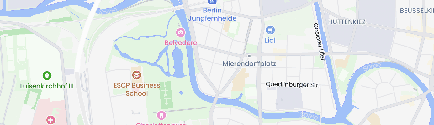Karte mit dem ungefähren Standort