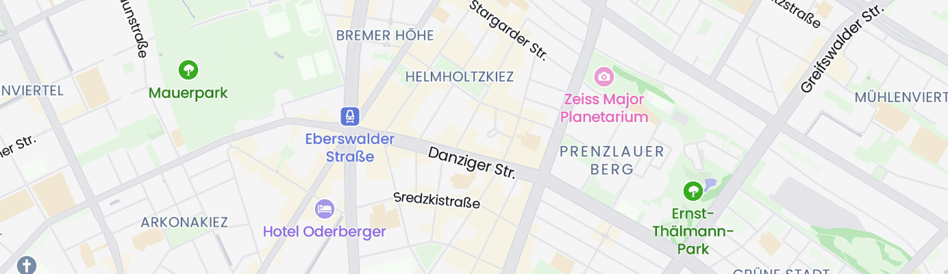 Karte mit dem ungefähren Standort