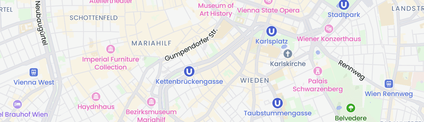 Karte mit dem ungefähren Standort