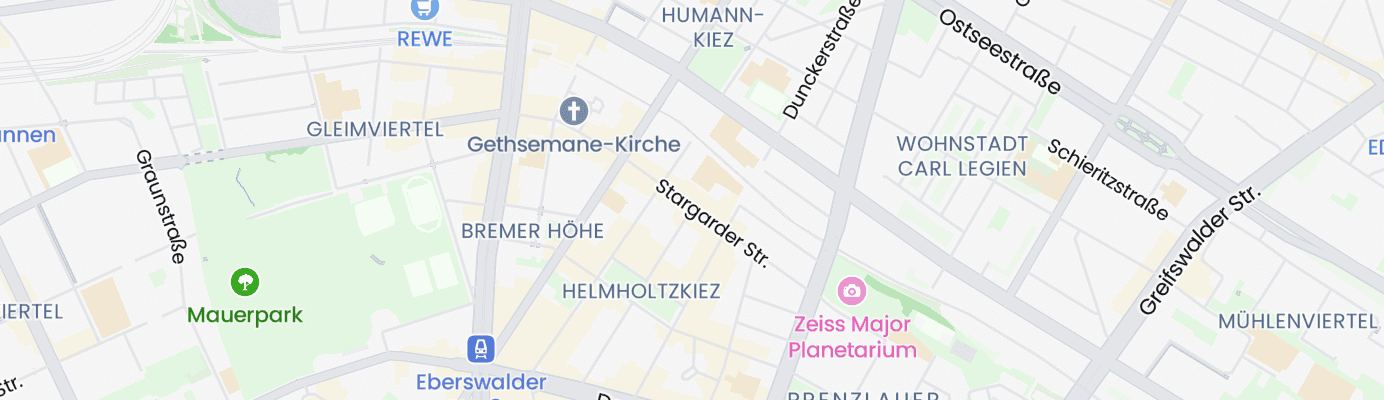 Karte mit dem ungefähren Standort