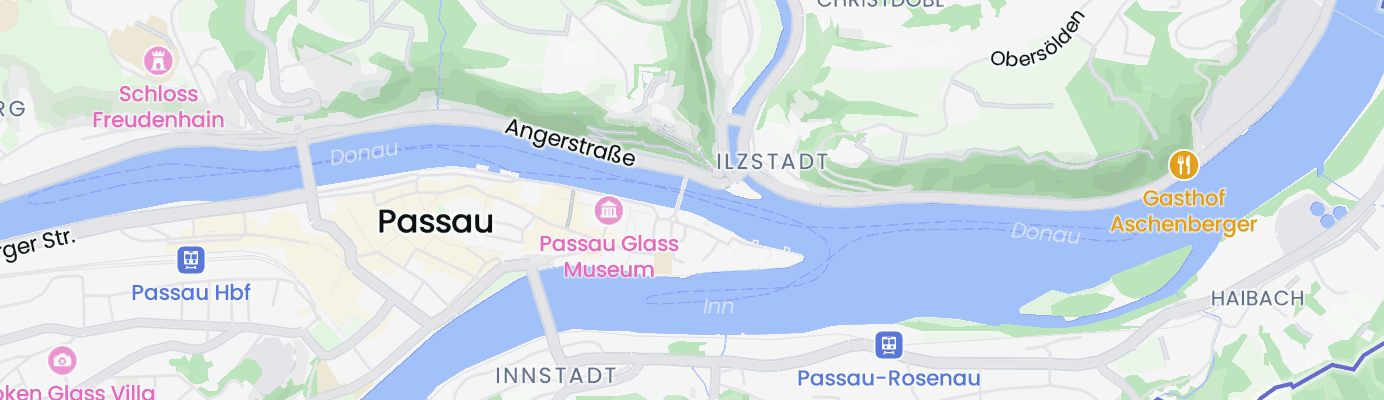 Karte mit dem ungefähren Standort