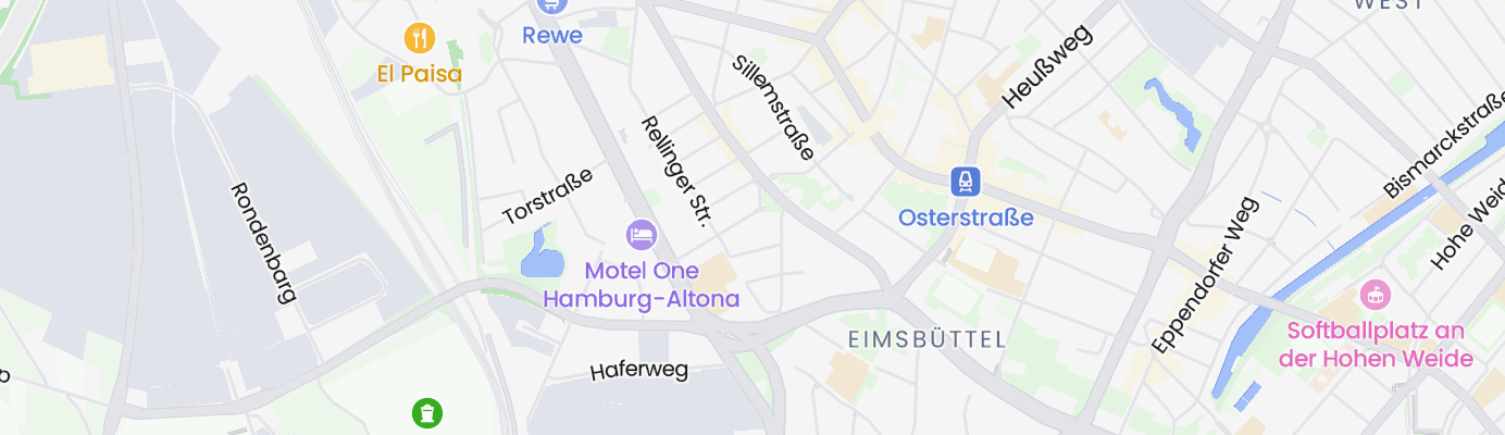 Karte mit dem ungefähren Standort