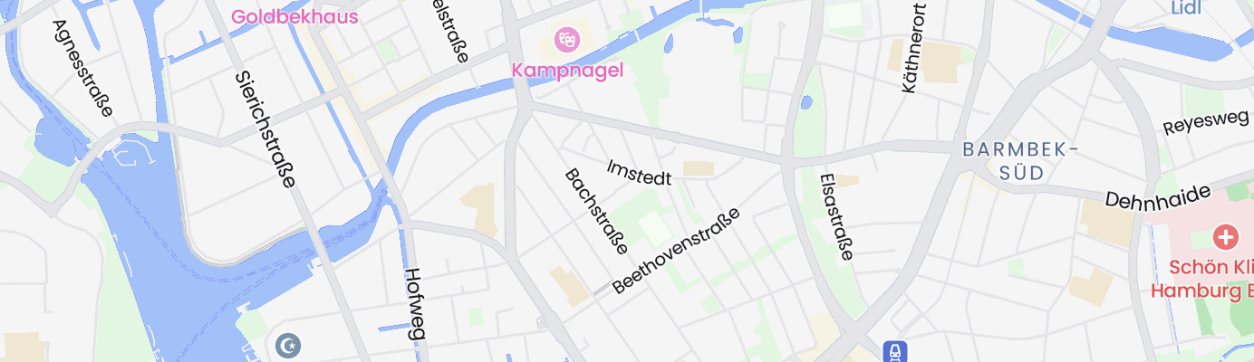 Karte mit dem ungefähren Standort