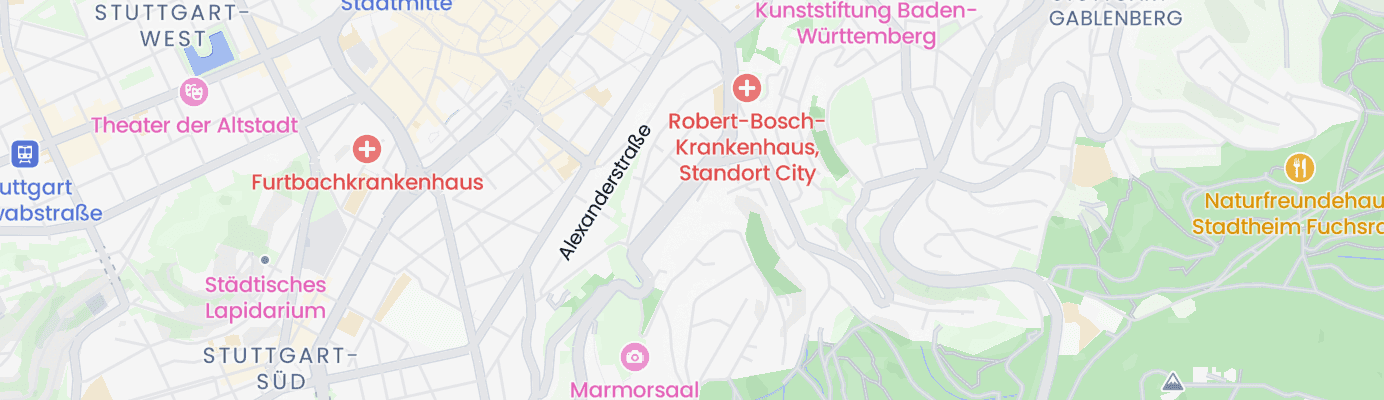 Karte mit dem ungefähren Standort