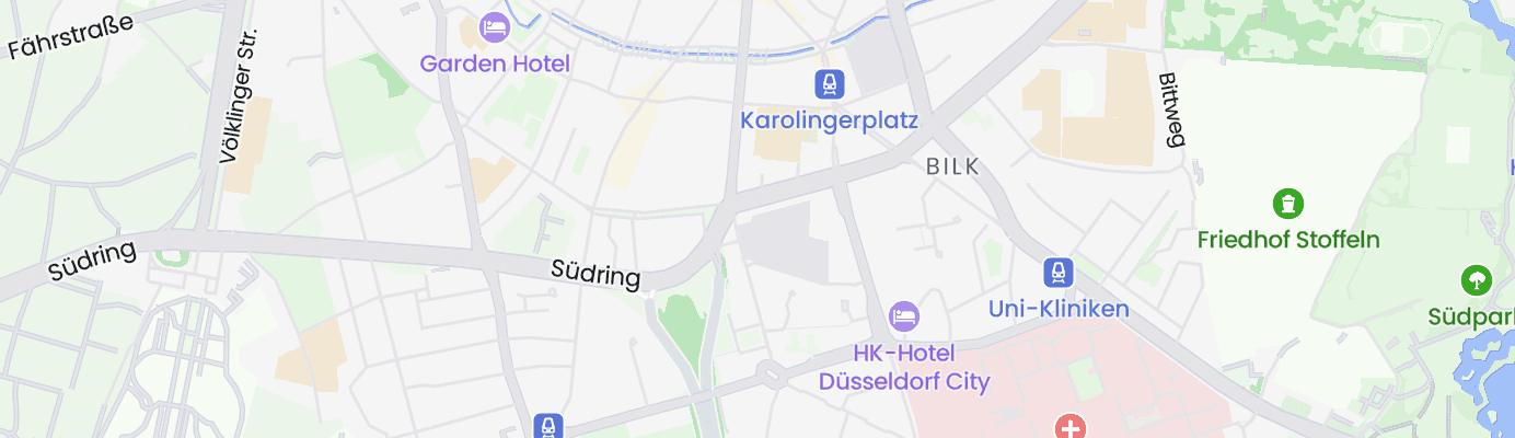 Karte mit dem ungefähren Standort