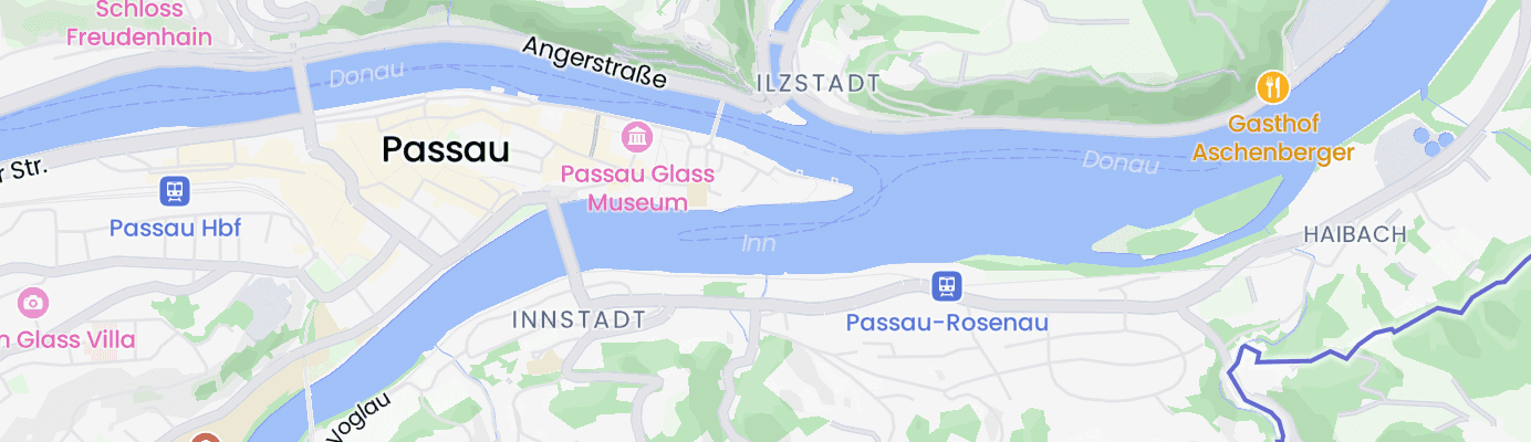 Karte mit dem ungefähren Standort