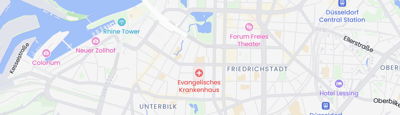 Karte mit dem ungefähren Standort