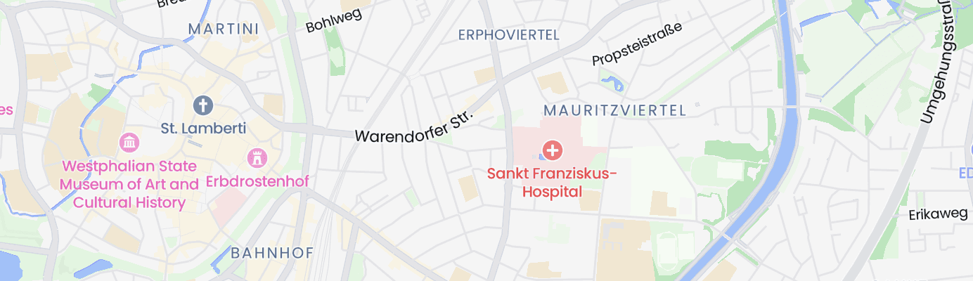 Karte mit dem ungefähren Standort